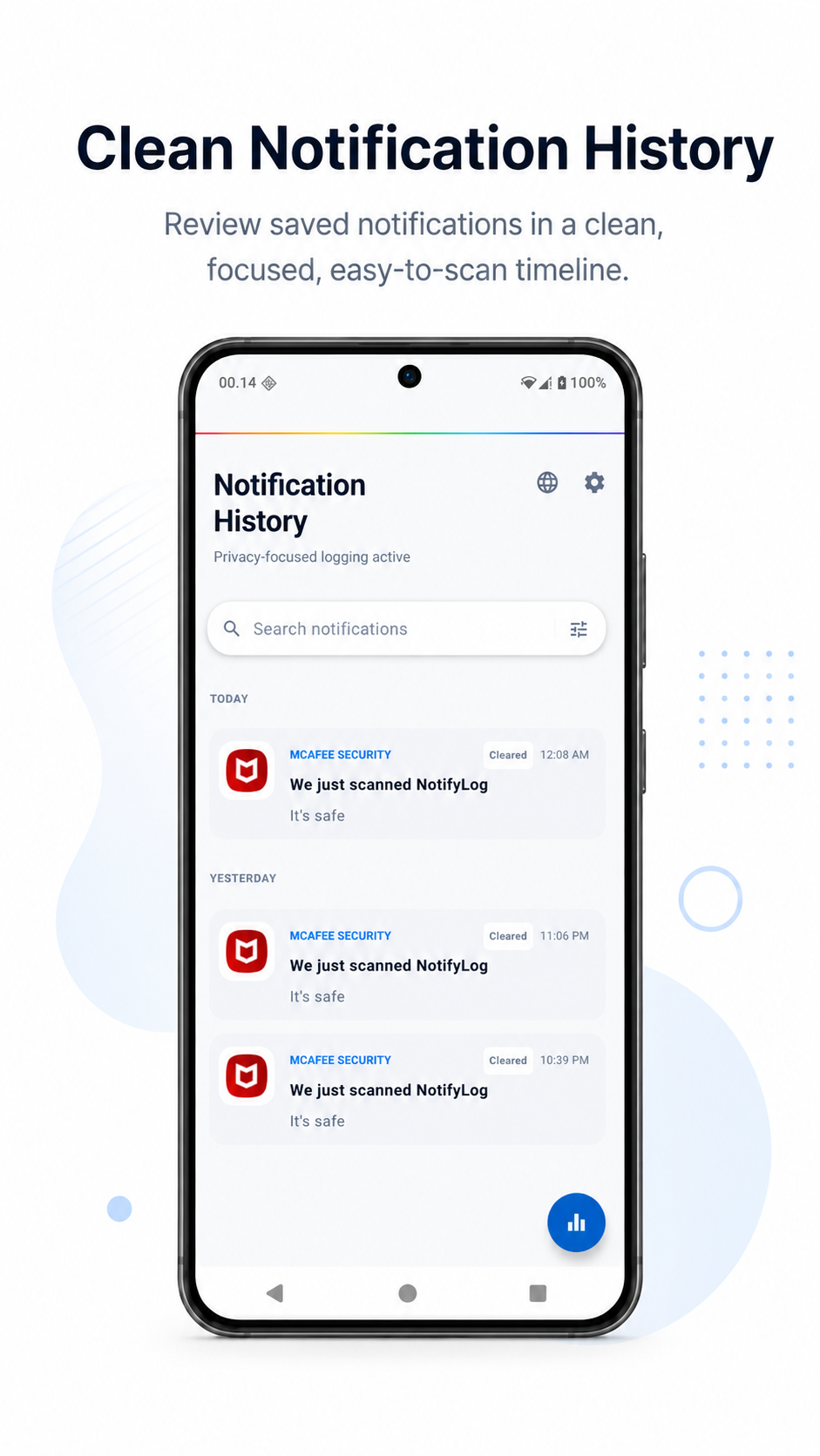NotifyLog screenshot 1